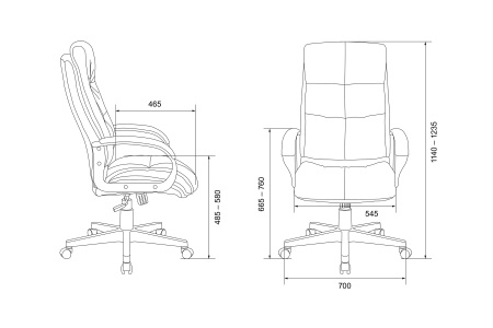 Кресло руководителя Бюрократ CH-824 бежевое