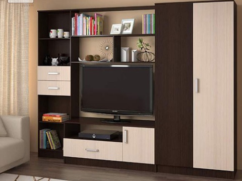 Гостиная Магия Венге/Белфорт (Ш-2600 × В-2000 × Г-520 мм)