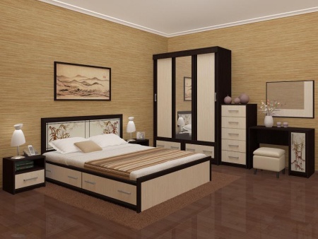 Спальный Гарнитур Мальдива Венге/Белфорт